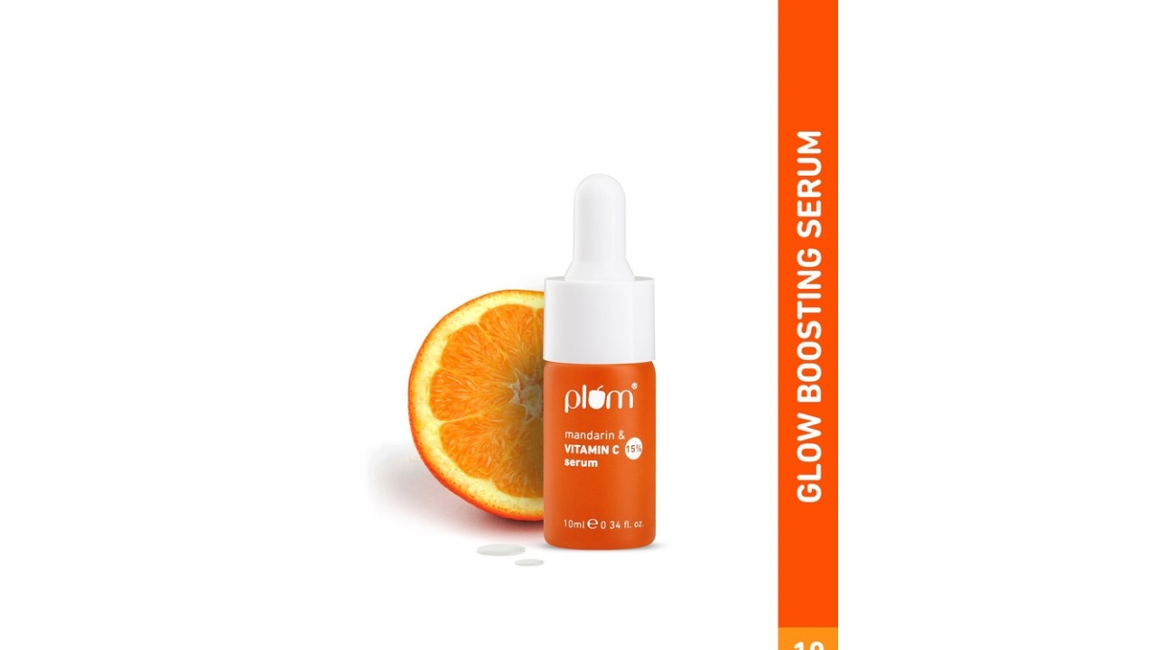 PlumMandarin & 15% Vitamin C Glow Face Serum - Lightweight & Quick-Absorbing - 10ml