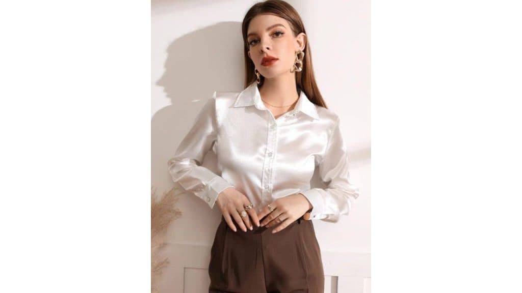 Popwings Solid Satin Casual Shirt