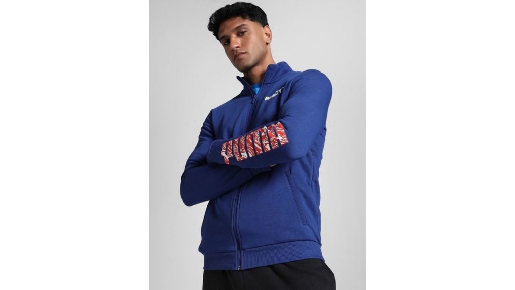 Puma Graphic Mock Collar Slim Fit Jacket