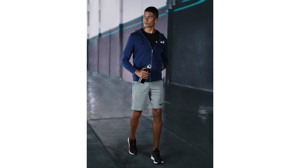 Puma Men Navy Blue Essentials Track Sustainable Jacket