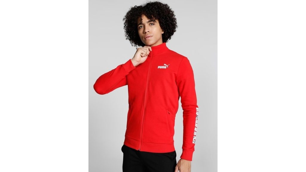 Puma Men Stylized Graphic JKT Cotton Slim Fit Sporty Jacket