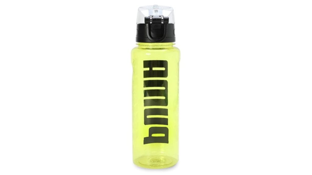 Puma Training Yellow & Black Sportstyle Sipper Water Bottle 1L
