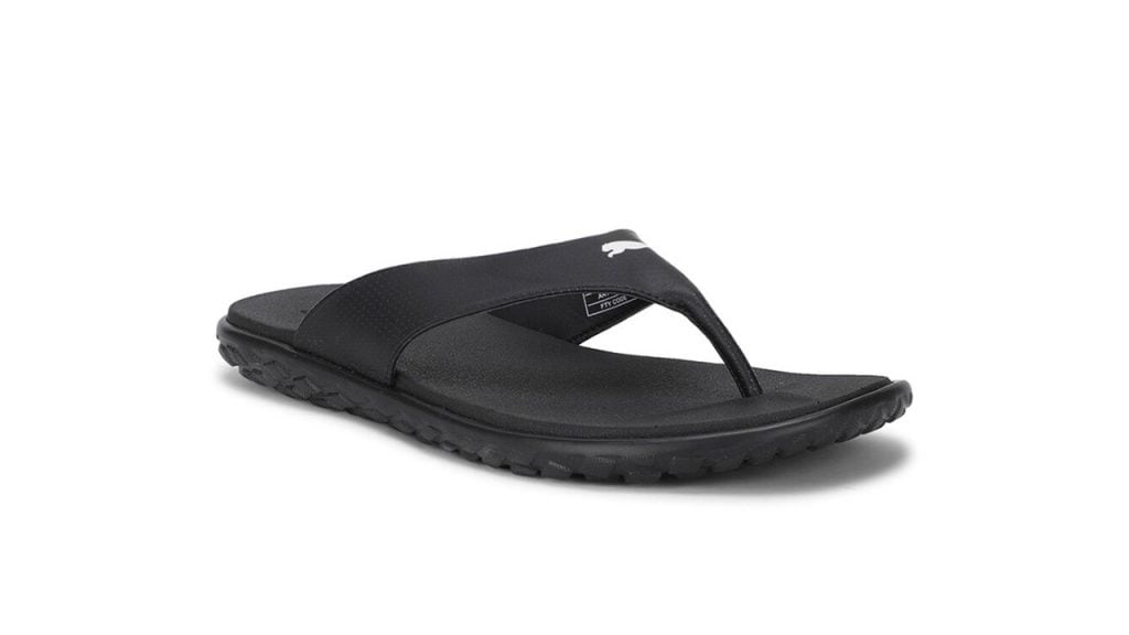 Puma Unisex Black Solid Galaxy Comfort Flip-Flops