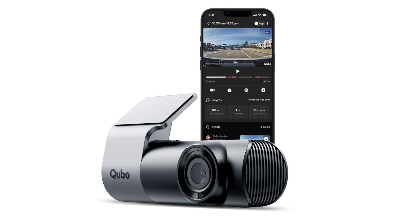 Qubo Car Dash Camera Pro 2K Resolution QHD