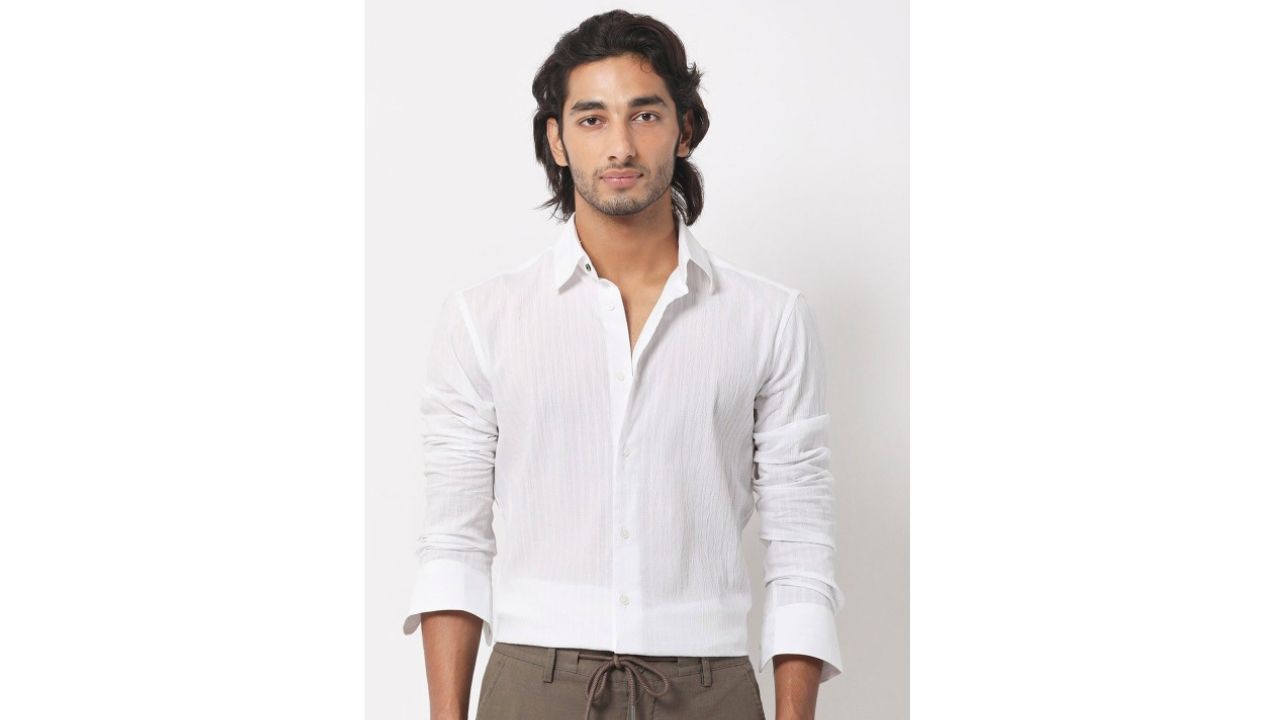 Rare Rabbit Men Anemo Slim Fit Cotton Shirt