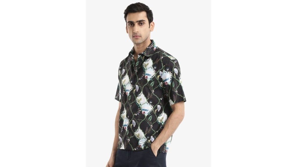 Rare Rabbit Men Pran Regular Fit Abstract Printed Shirt