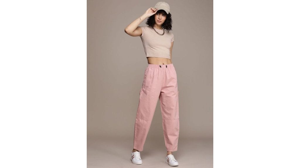 Roadster The Life Co. Women Pure Cotton Solid Trouser
