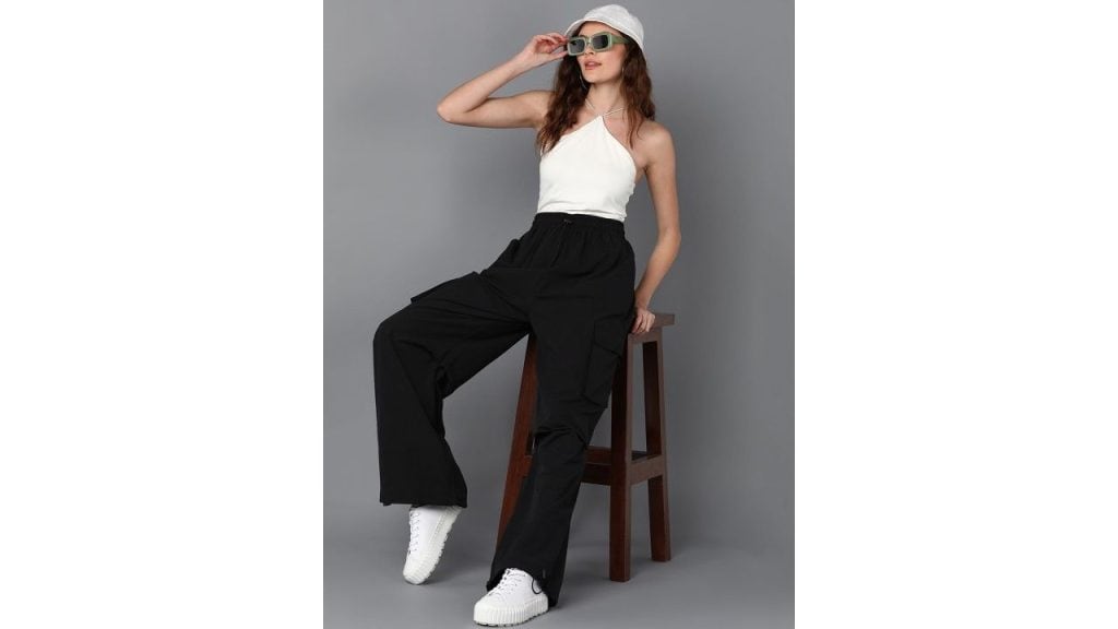 Roadster The Lifestyle Co. Women Solid Baggy Fit Parachute Trouser