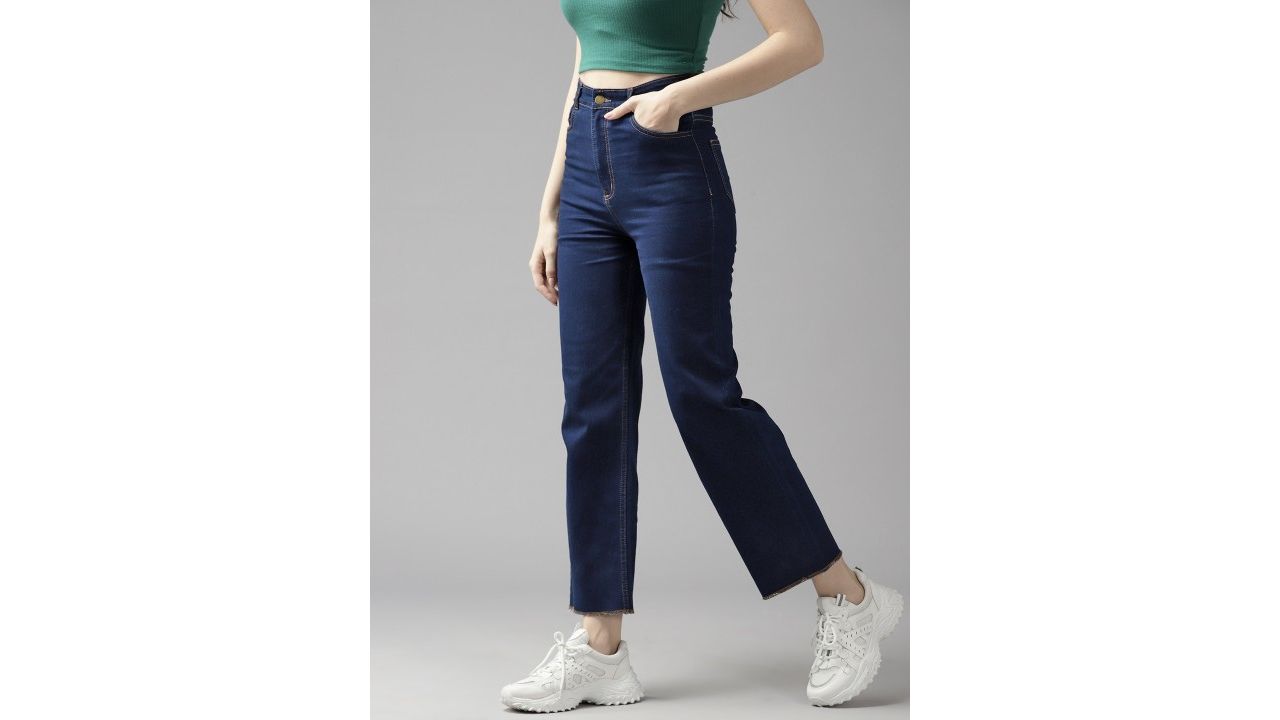 Roadster Women Straight Fit High-Rise Stretchable Jeans