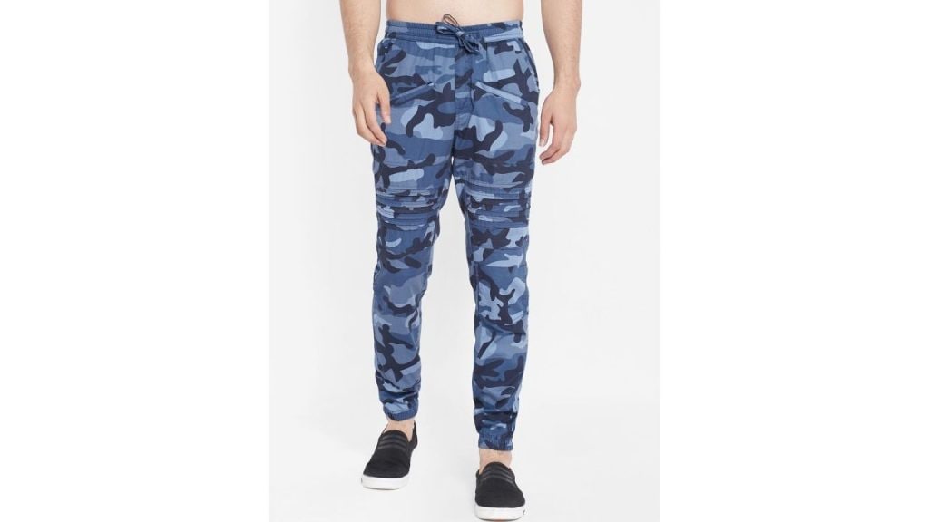 SAPPER Men Camouflage Printed Relaxed Joggers Trousers