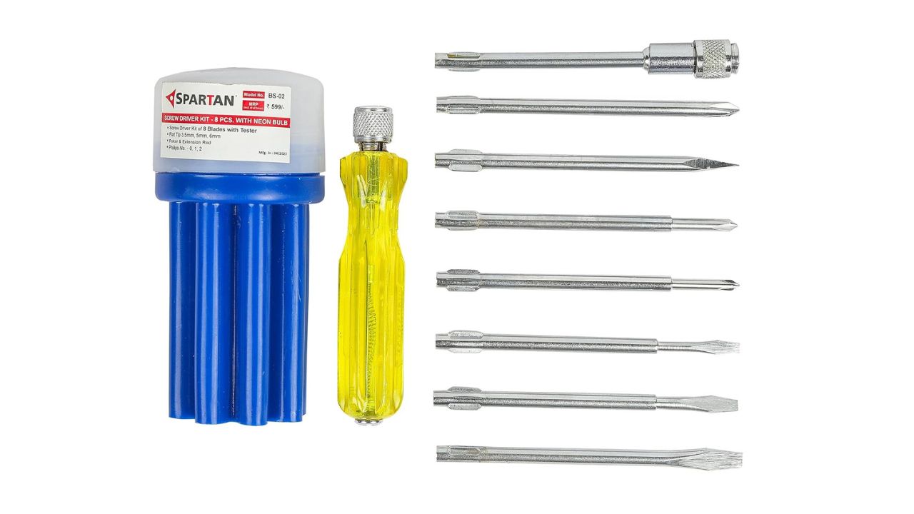 SPARTAN BS-02 8-in-1 Pc Screw Driver Kit