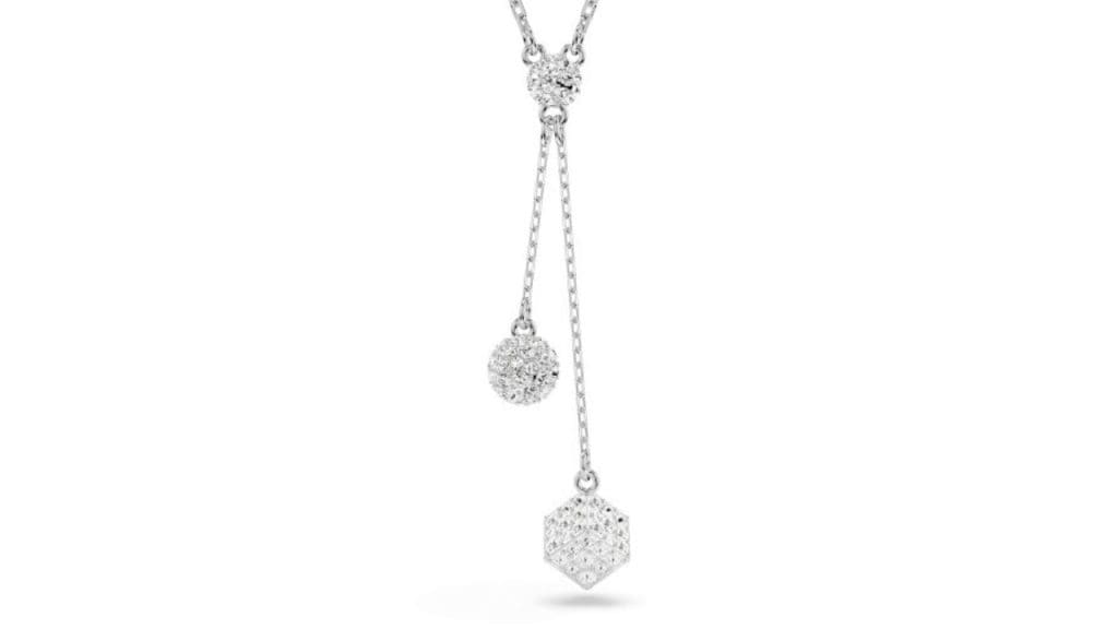 SWAROVSKI Rhodium-Plated Crystals-Studded Necklace