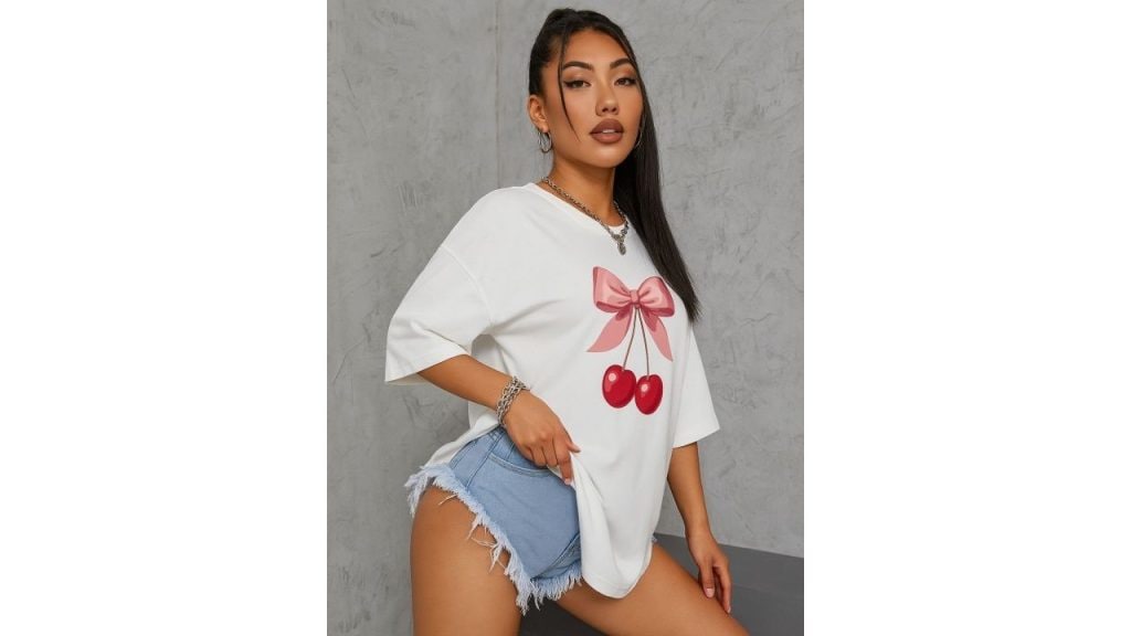 SZN Graphic Printed Oversized Cotton T-Shirt