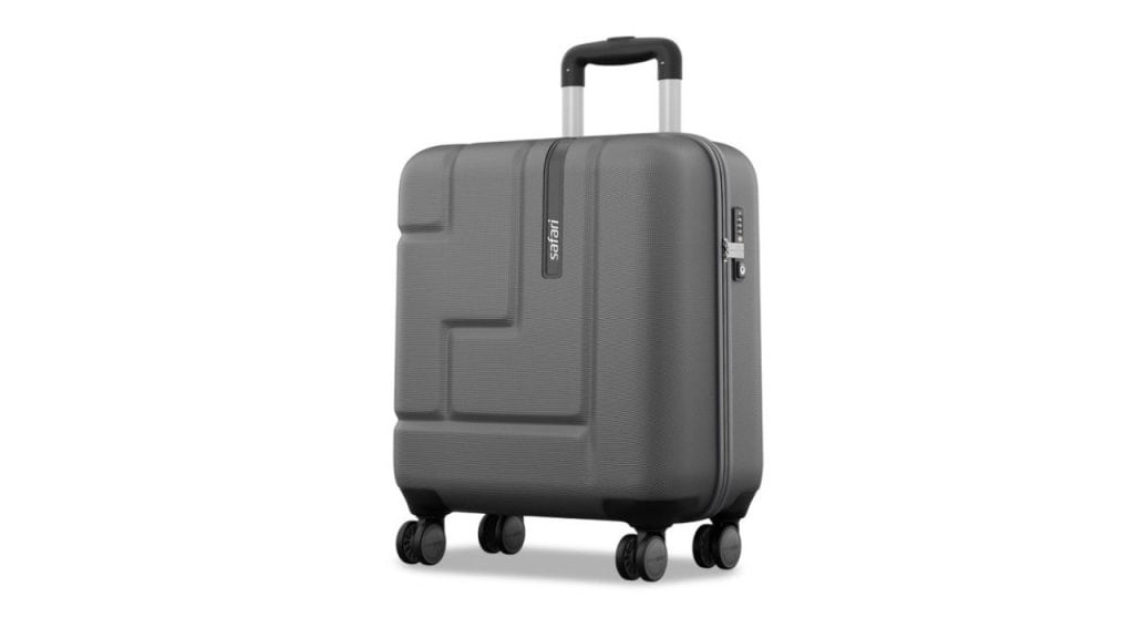 Safari Aviator Gun Metal Overnighter Trolley with Laptop Compartment and TSA Lock 50cm