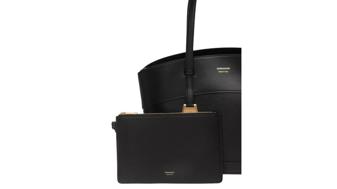 Salvatore Ferragamo Calfskin Leather Tote Bag