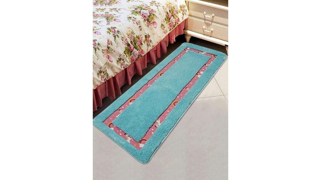 Saral Home Turquoise Blue Printed Runners