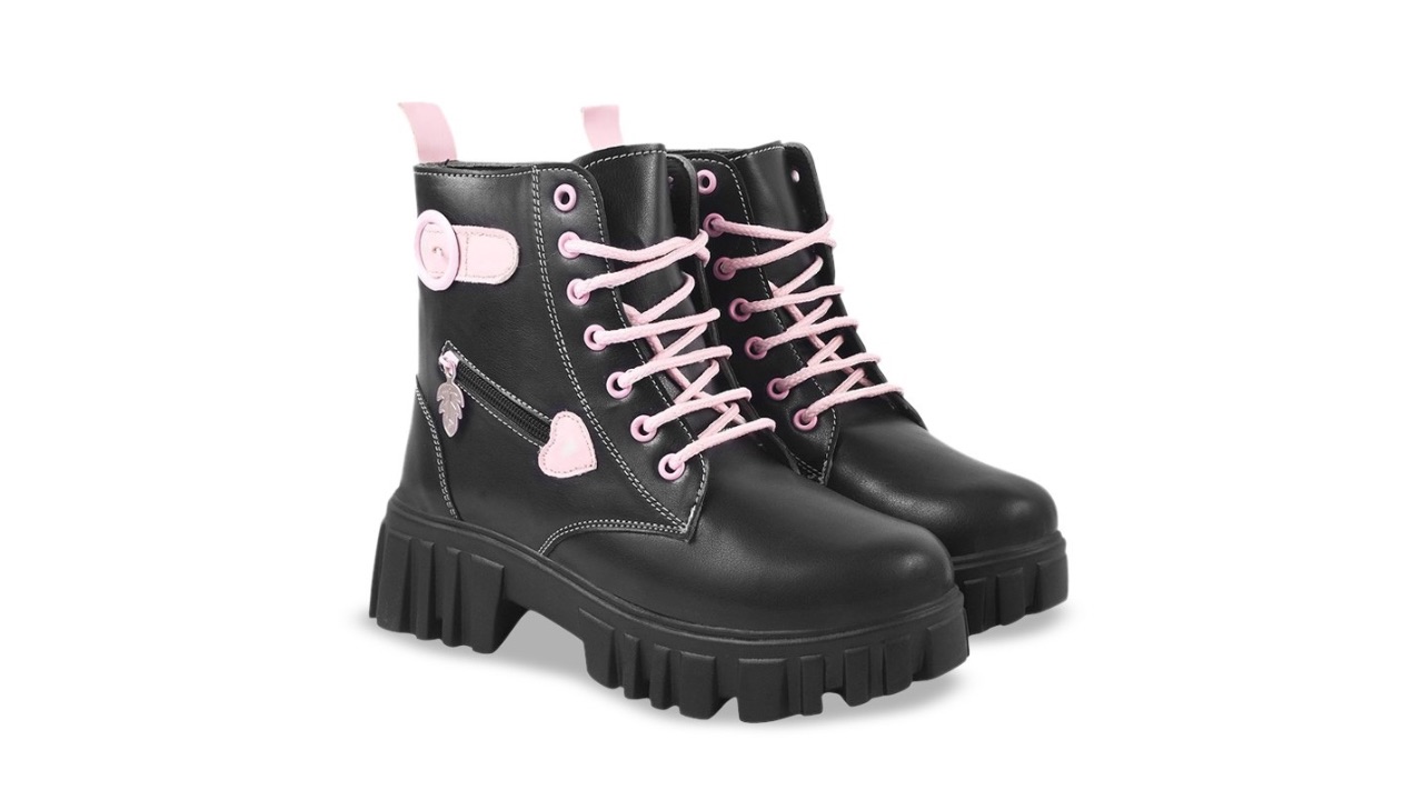 Shoetopia Girls Platform-Heeled Regular Boots