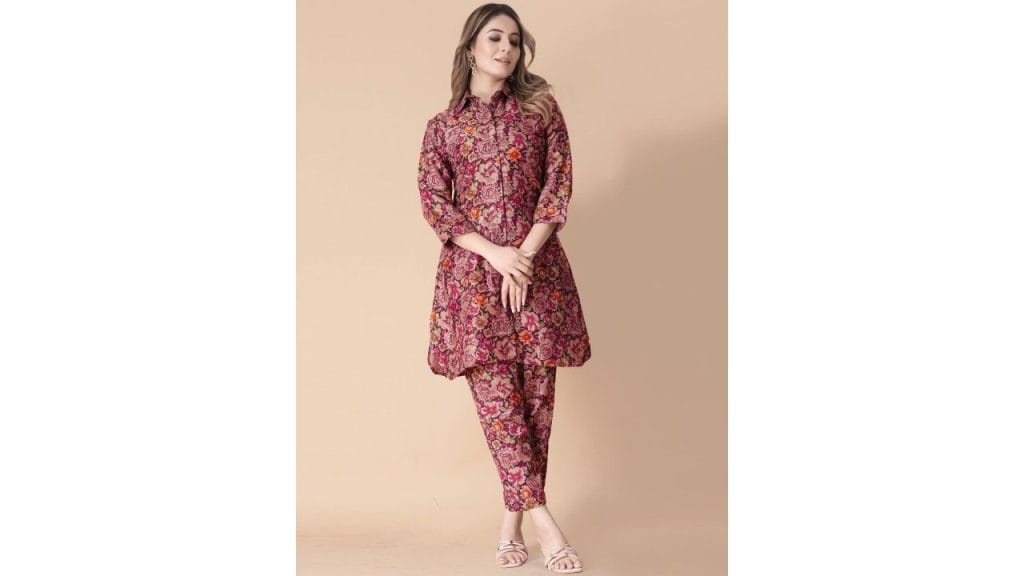 Siya Fashion Floral Printed Shirt & Trouser Set