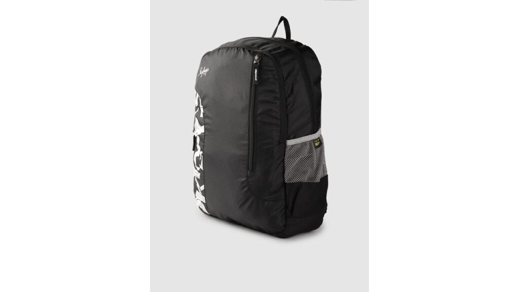 Skybags Unisex Black & White Brand Logo Print Backpack - 21.3 Ltrs