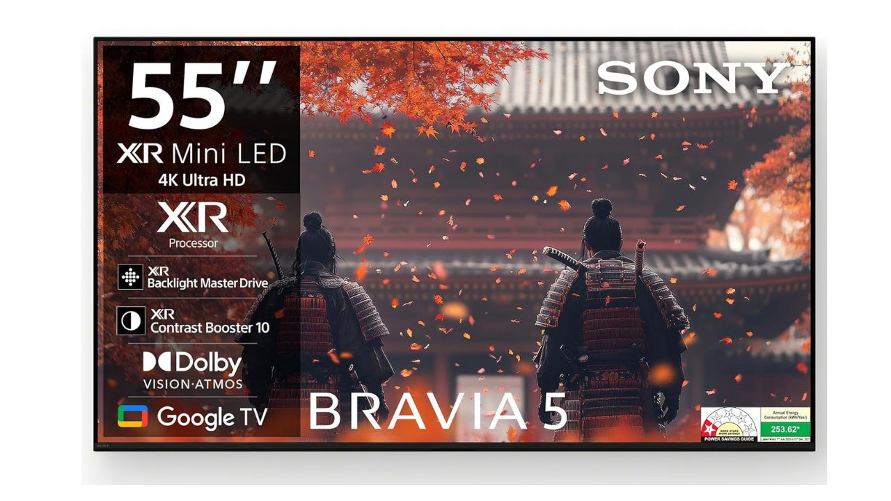Sony 139 cm (55 inches) BRAVIA 5 4K Ultra HD Smart Mini LED Google TV