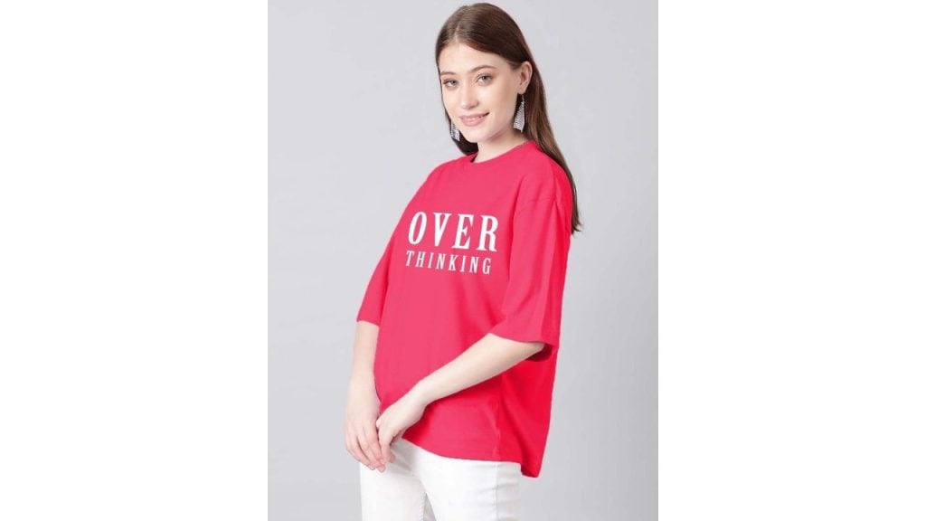 StyleCast x Kotty Typography Printed Cotton T-Shirt