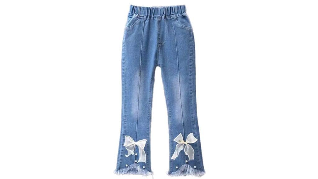StyleCast x Revolte Girls Mid-Rise Clean Look Embellished Detail Cotton Jeans