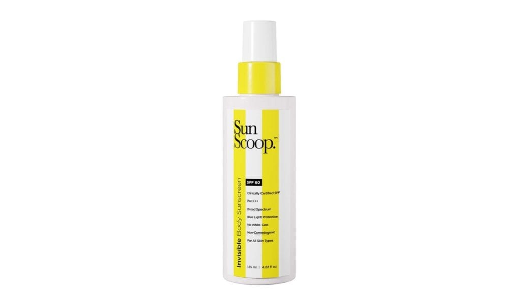 SunScoopSPF 60 Invisible Body Sunscreen for Blue Light Protection - 125 ml