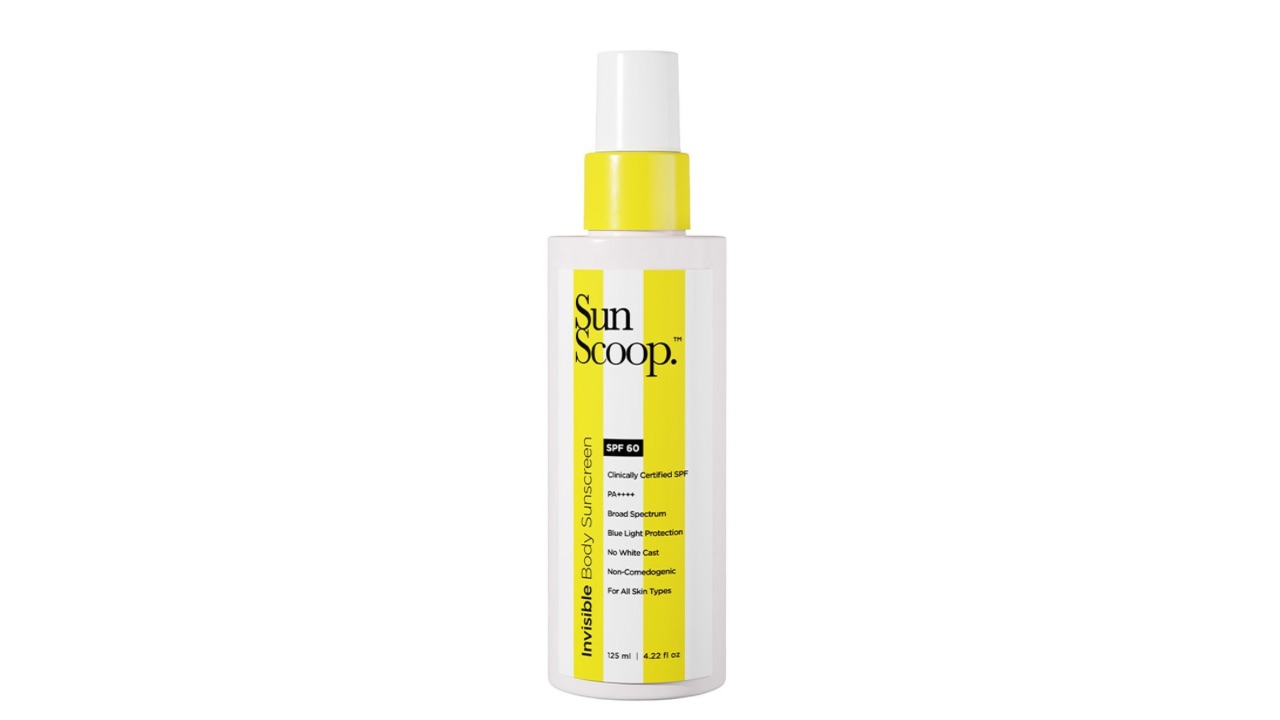 SunScoopSPF 60 Invisible Body Sunscreen for Blue Light Protection - 125 ml