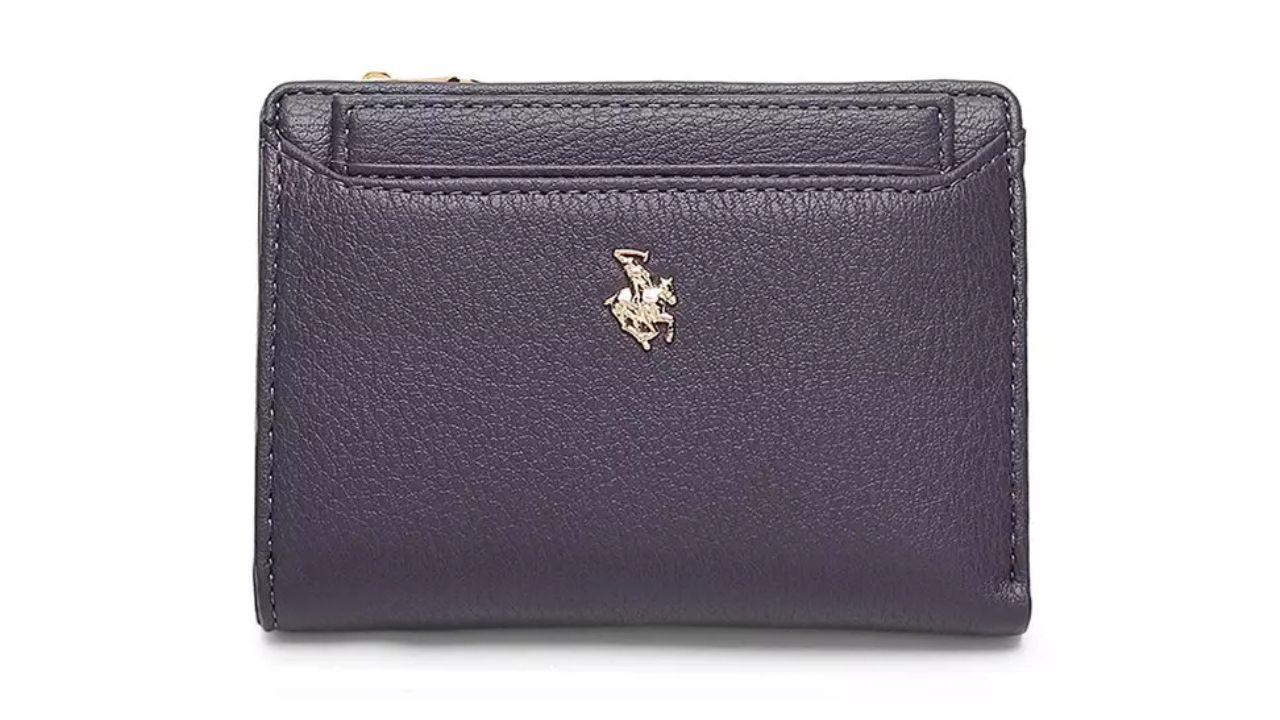 Swiss Polo Women's 2 in 1 Purse/Wallet With Coin Compartment - Purple