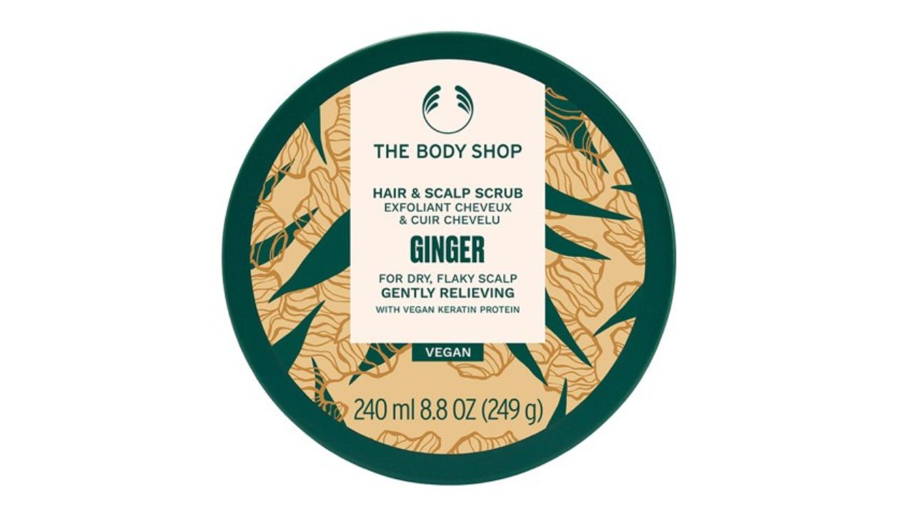 THE BODY SHOP Ginger Gently Relieving Vegan Hair Scrub with Keratin Protein - 240 ml