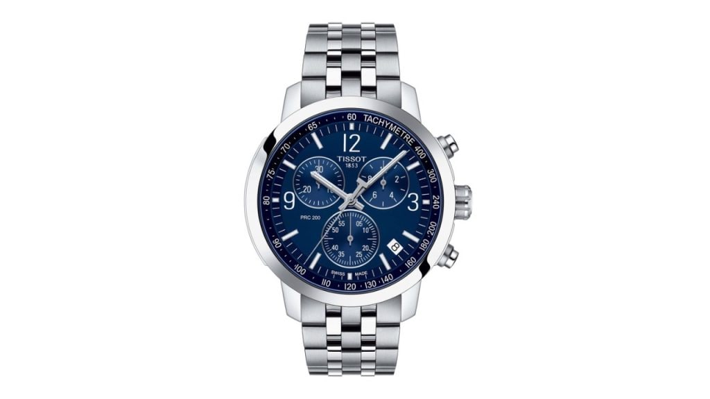 TISSOTMen Blue & Grey PRC 200 Chronograph Analogue Watch T1144171104700