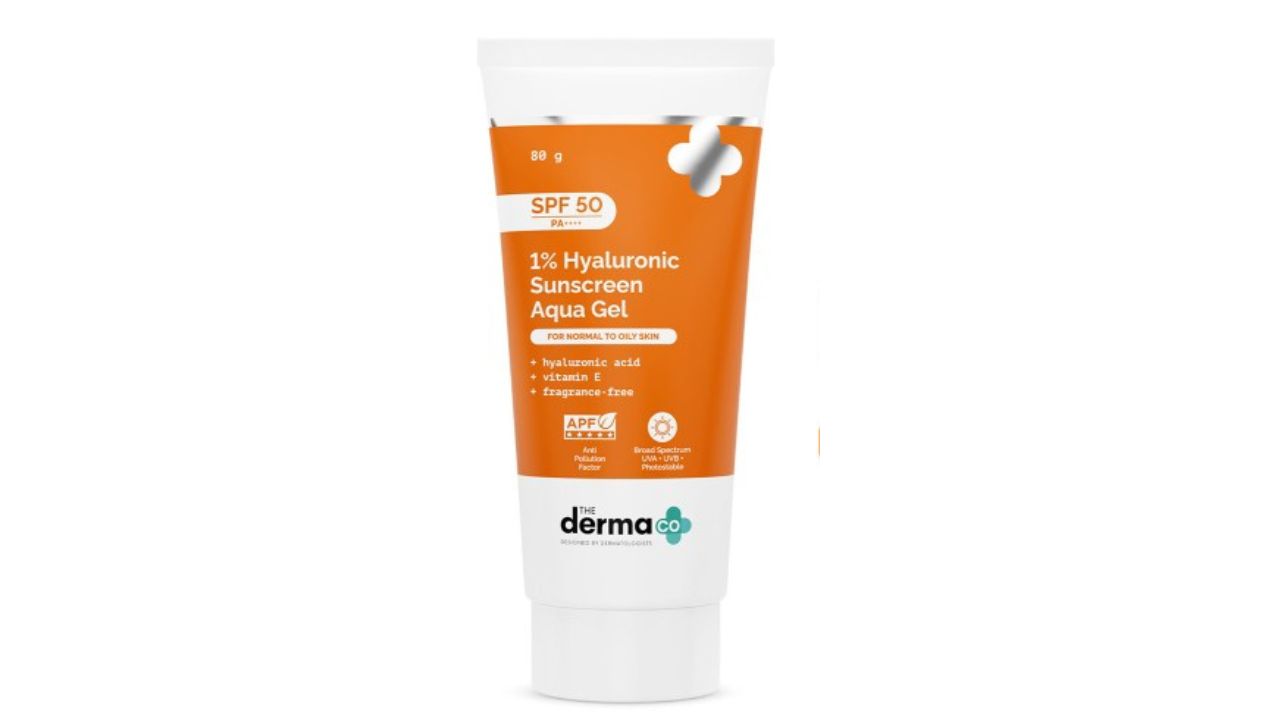 The Derma co. 1% Hyaluronic Sunscreen SPF 50 PA++++ Lightweight Aqua Gel - 80g
