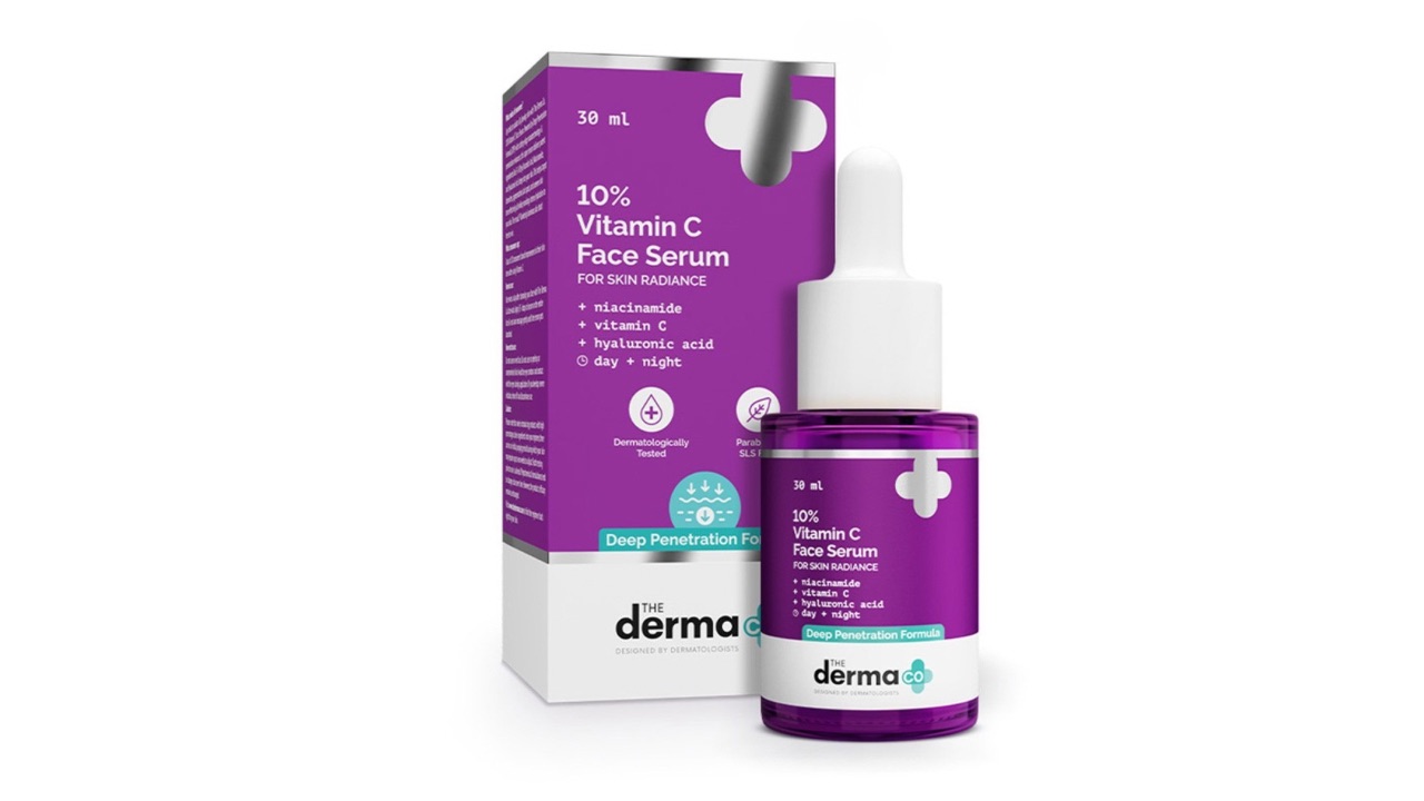 The Derma co.10% Vitamin C Face Serum with 5% Niacinamide & Hyaluronic Acid - 30ml
