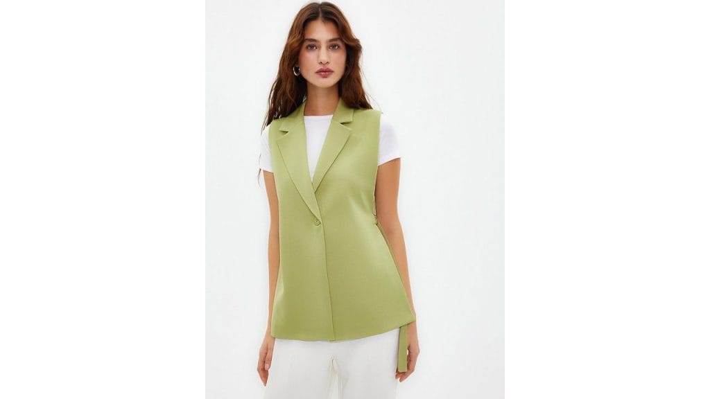 Trendyol Shawl Collar Slim Fit Waistcoat