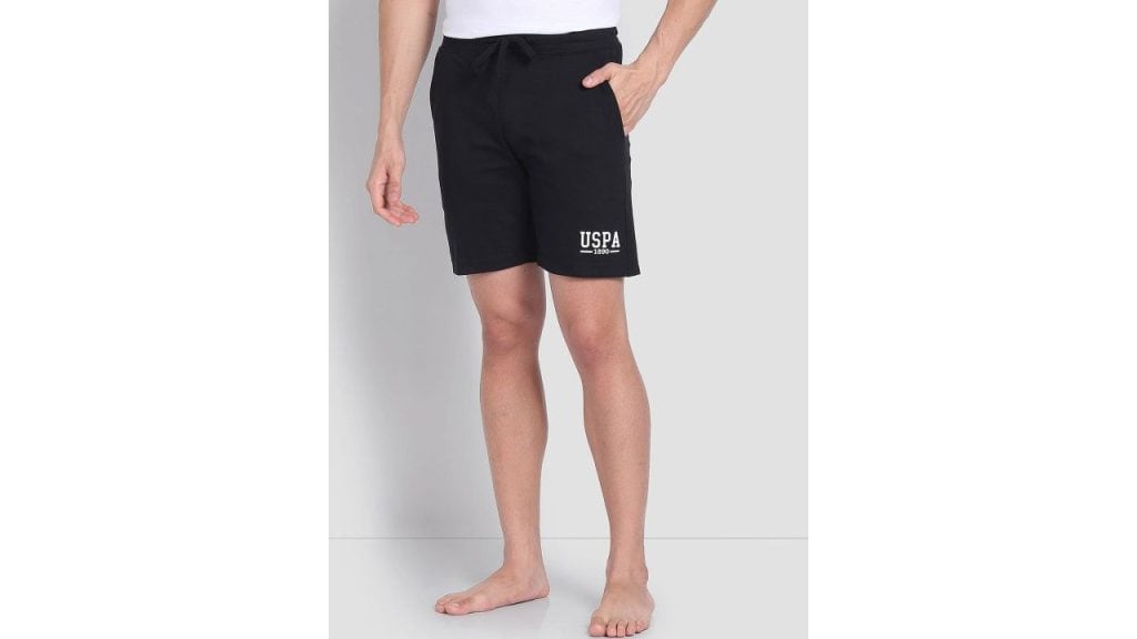 U.S. Polo Assn. Men Mid Rise Cotton Lounge Shorts