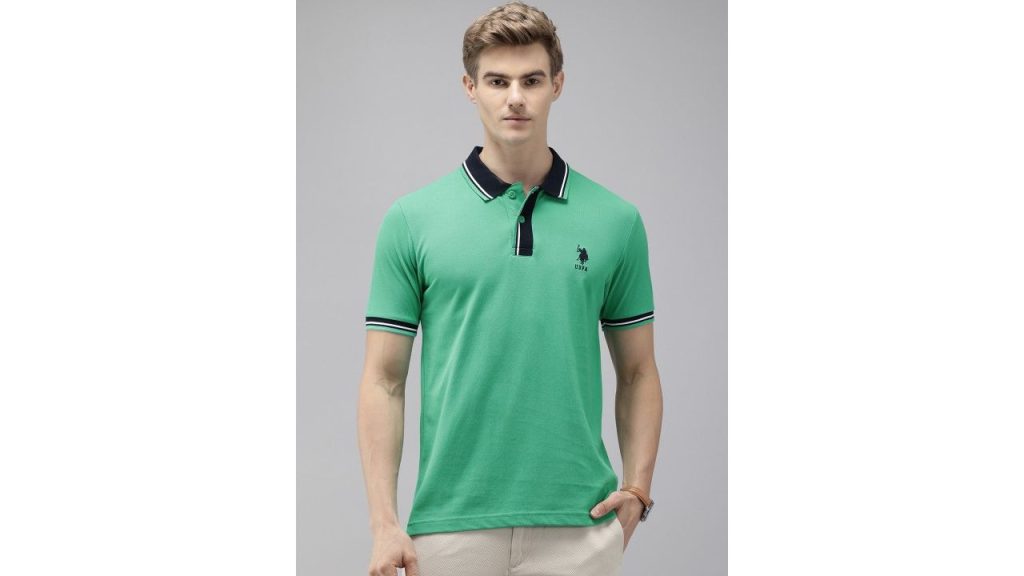 U.S. Polo Assn. Pure Cotton Polo Collar Slim Fit T-shirt