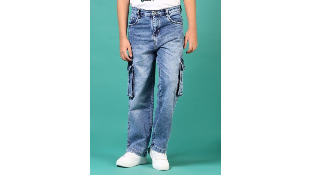 V-Mart Boys Jogger Slash Knee Light Fade Jeans