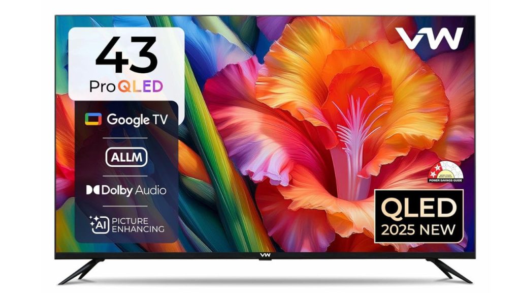 VW 109 cm (43 inches) Pro Series 4K Ultra HD Smart QLED Google TV