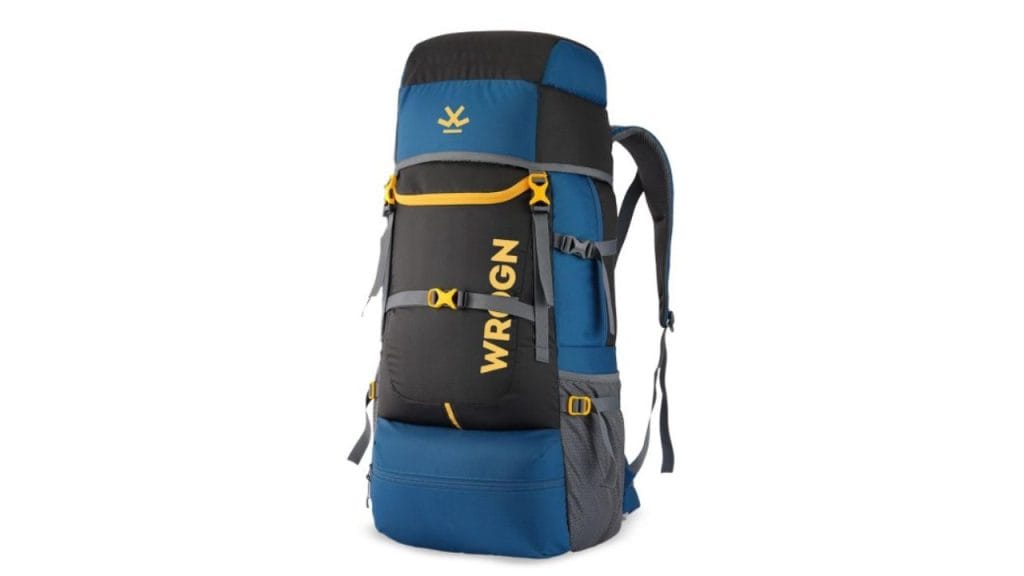 WROGN Unisex Trekking Bag Colourblocked Ergonomic Travel Rucksack 65 L