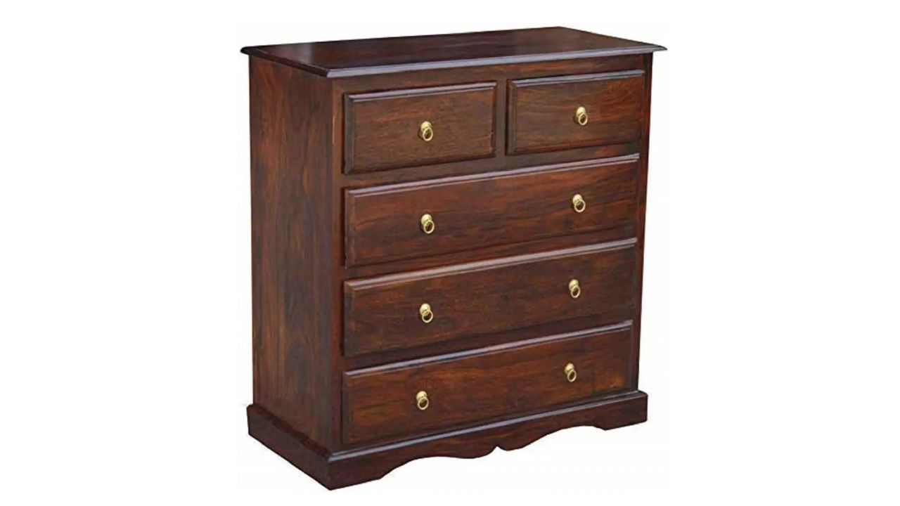 Wopno Furniture Sheesham Wooden Chest of Drawers