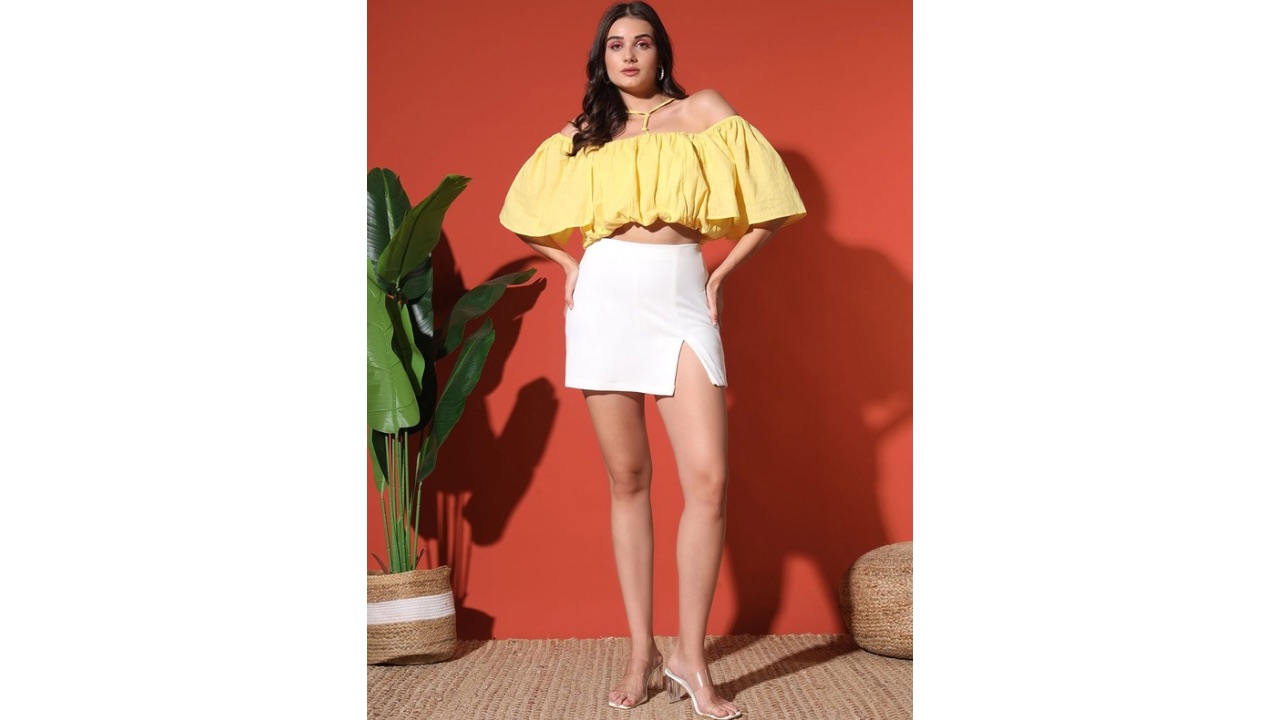 ZastraaSide Slit Mini Skorts