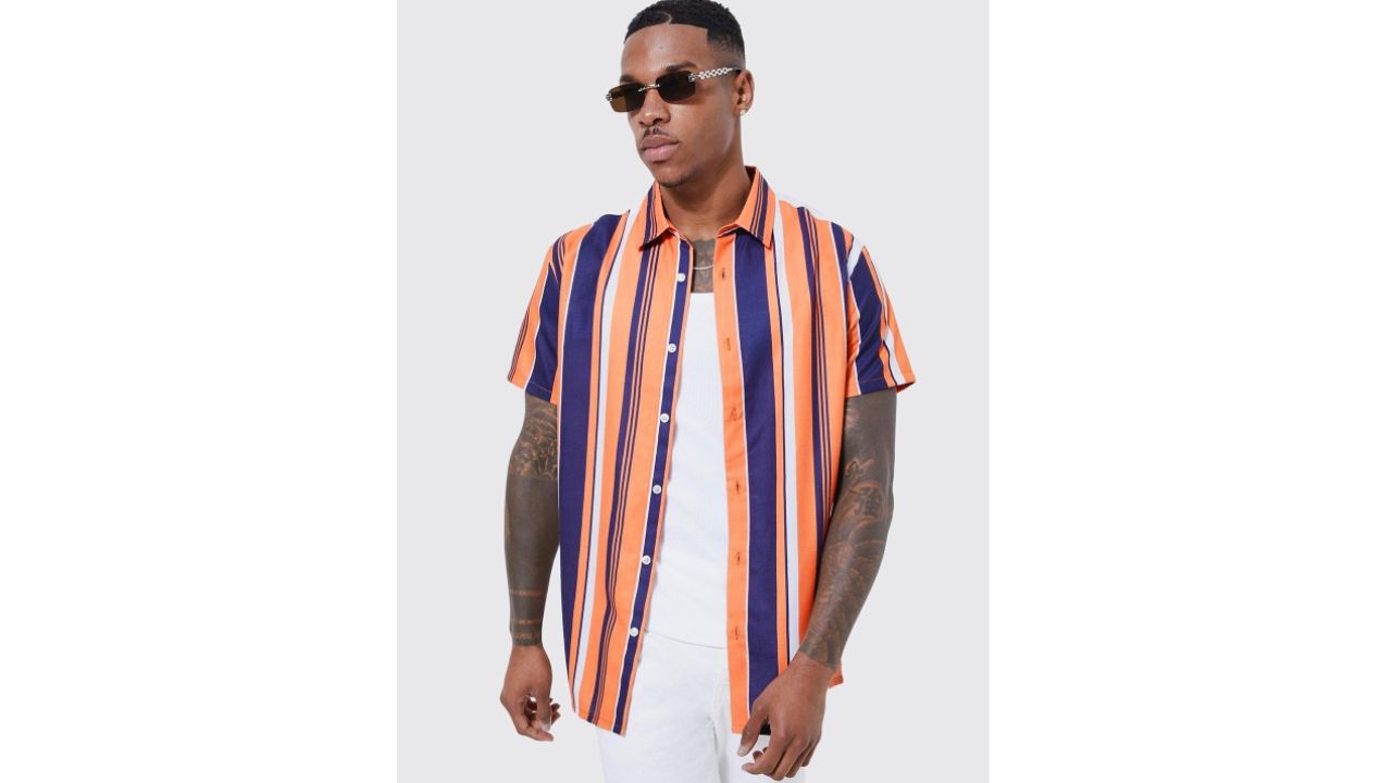 boohooMAN Striped Casual Shirt