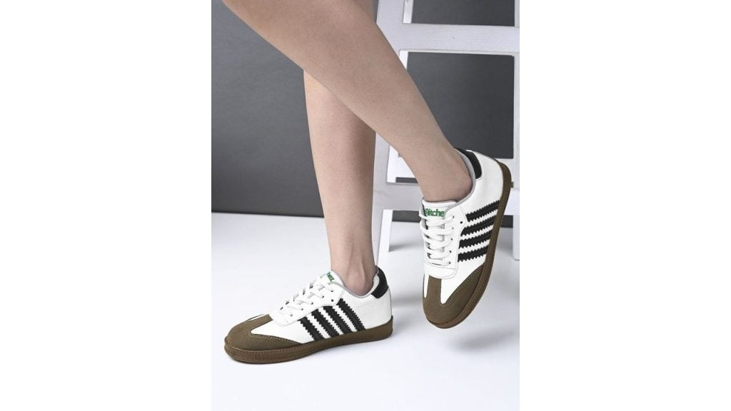 glitchez Women Striped Sneakers