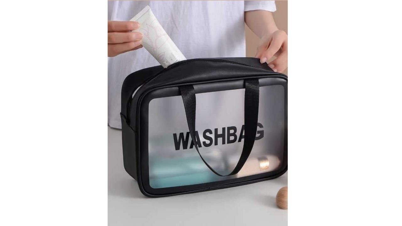 ALLURE Washbag Printed Foldable Cosmetic Large Travel Pouch Bag