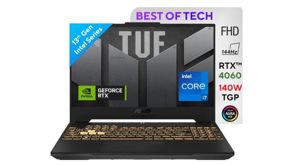 ASUS TUF F15 13th Gen, Intel Core i7-13620H Gaming Laptop