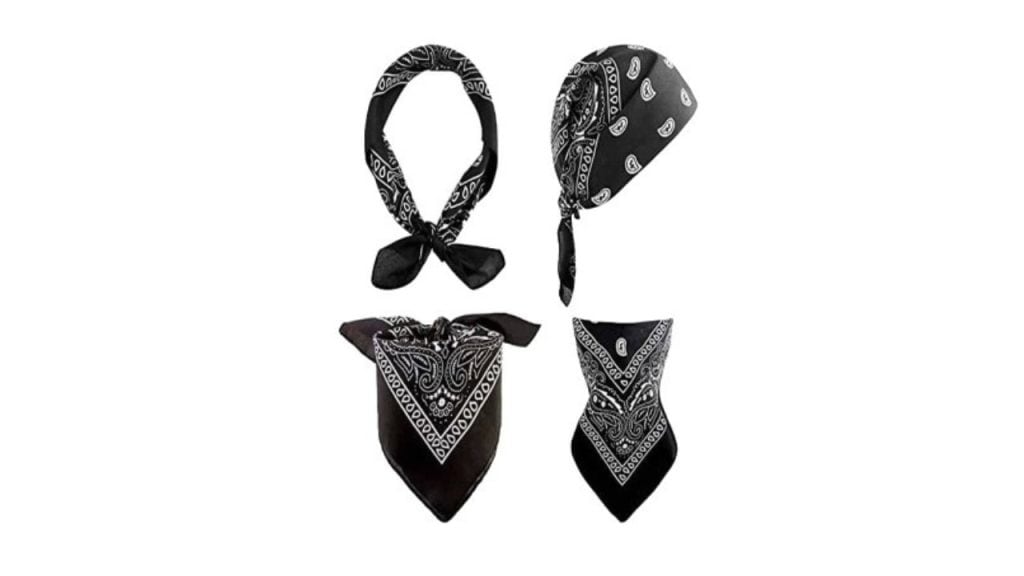 Aadikart Unisex Pack of 3 Paisley Cotton Bandanas