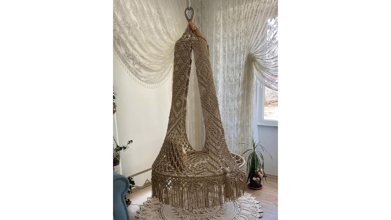 Alaaya Décor Brown Round Shaped Hammock Swing
