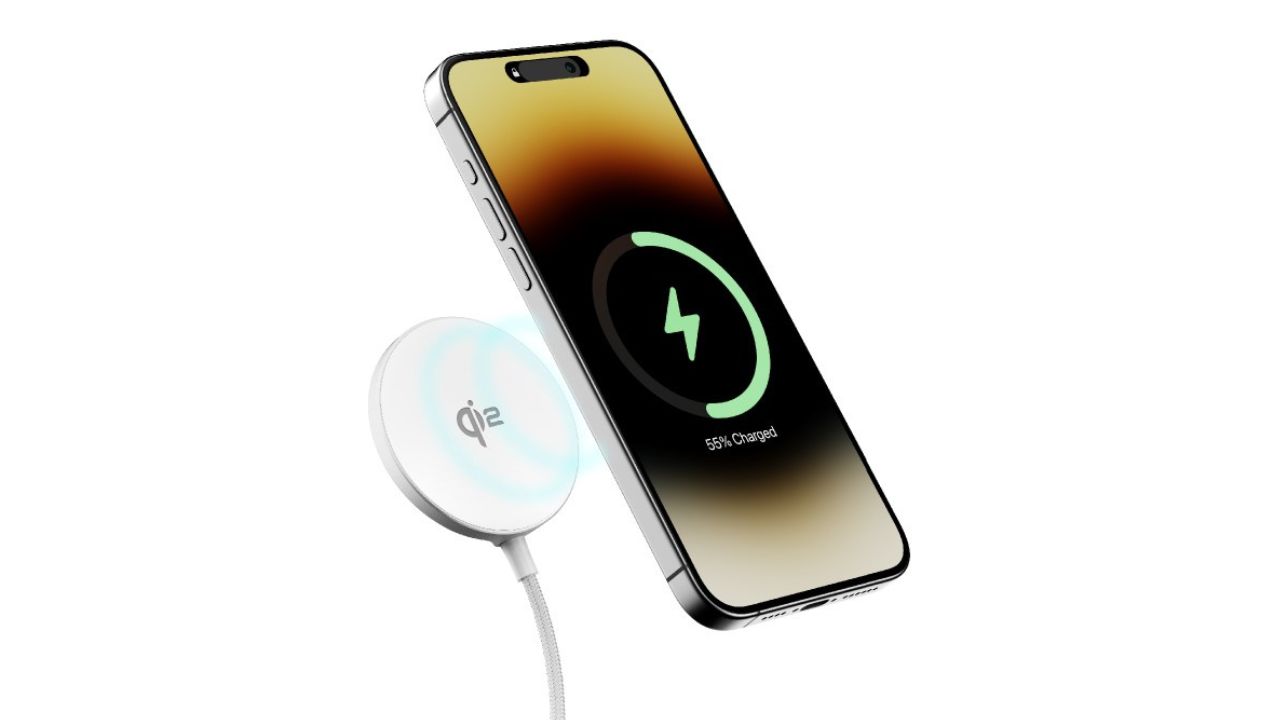 Ambrane AerosynQ B 15W Qi-2 MagSafe with 60W Type C Wireless Charger