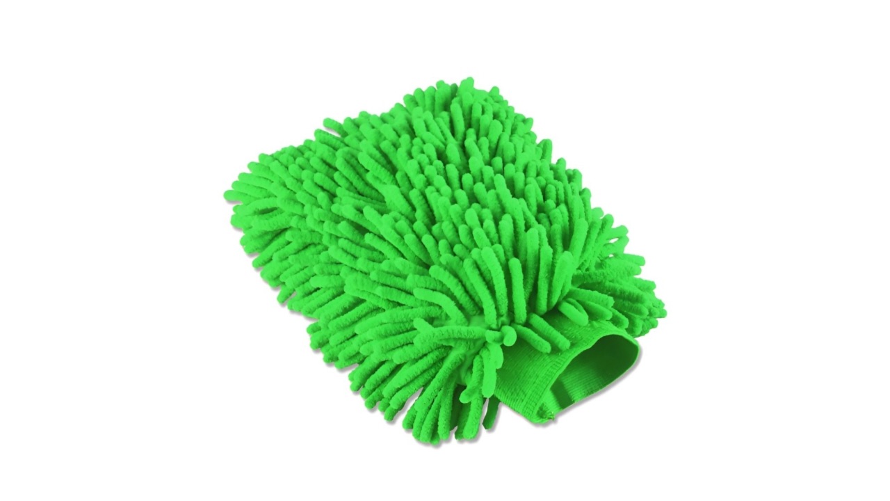 AuraGreen 100 GSM Microfiber Double Sided Car Washing Gloves
