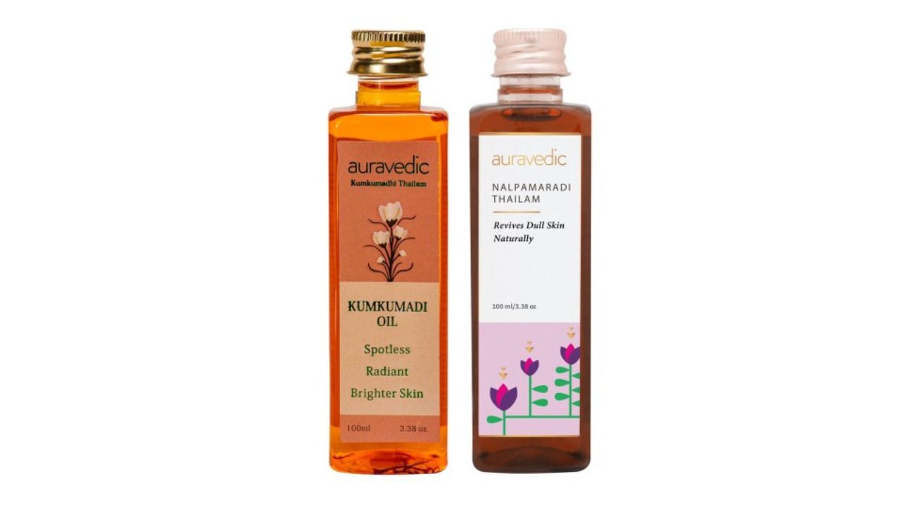 Auravedic Set of Kumkumadi & Nalpamaradi Body Oils